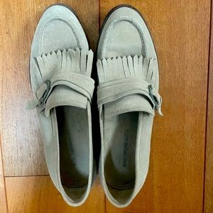 Brunello Cucinelli suede monk strap shoes/loafers